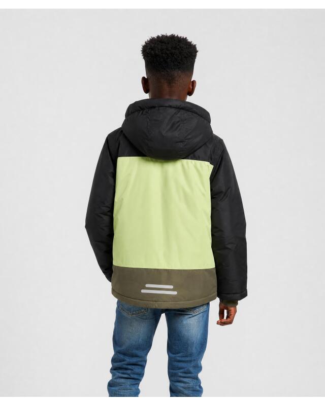 Colour-block ski jacket for boys, lime (KiK Skijacke Colour-Blocking (limette)) — KiK, authentic German product in Morocco