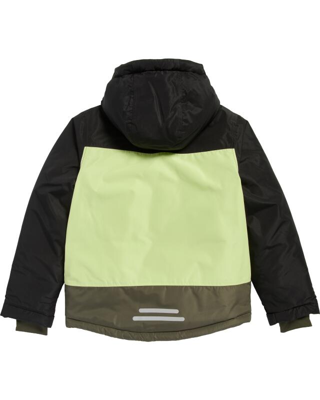 Colour-block ski jacket for boys, lime (KiK Skijacke Colour-Blocking (limette)) — KiK, authentic German product in Morocco