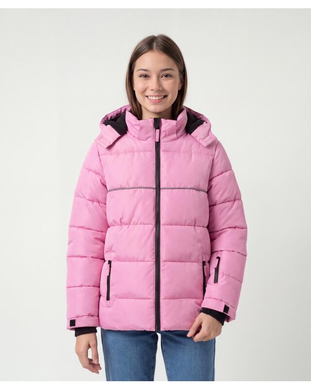 Hooded ski jacket for girls, pink (KiK Skijacke mit Kapuze (rosa)) — KiK, authentic German product in Morocco