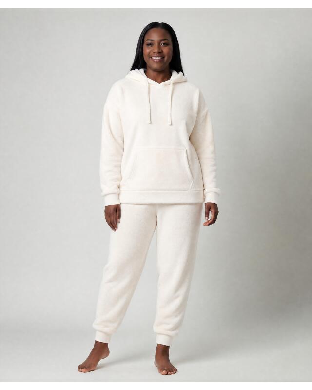 Fleece pyjamas for women, off-white (KiK Fleece-Pyjama in Offwhite (offwhite)) — KiK, authentic German product in Morocco