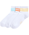 Sportsocken mit Kontraststreifen weiß