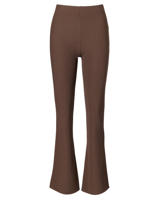 Ribbed flared trousers for women, brown (KiK Schlaghose gerippt (braun)) — KiK, authentic German product in Morocco