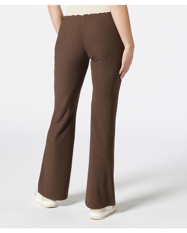 Ribbed flared trousers for women, brown (KiK Schlaghose gerippt (braun)) — KiK, authentic German product in Morocco