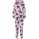 Fleece-Jumpsuit mit Kapuze