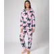 Fleece-Jumpsuit mit Kapuze