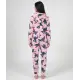 Fleece-Jumpsuit mit Kapuze