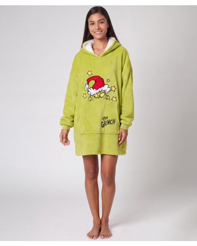 Christmas nightshirt for women, lime — KiK, authentic German product in Morocco
