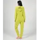 Grüner Fleece-Jumpsuit