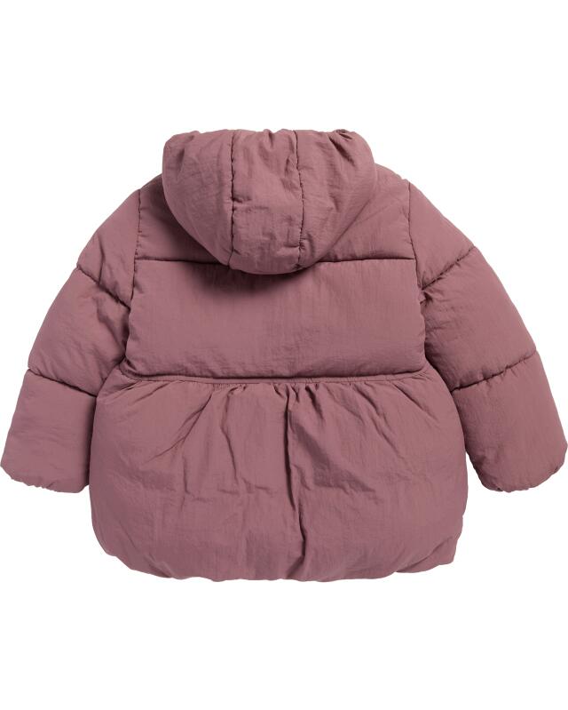 Puffer jacket with decorative bow for girls, berry (KiK Steppjacke mit Zierschleife (beere)) — KiK, authentic German product in Morocco