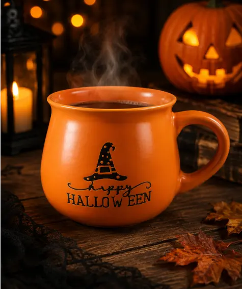 Kubek na Halloween z motywem czarownic