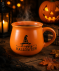 Kubek na Halloween z motywem czarownic pomarańczowy