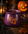Kubek na Halloween z motywem czarownic liliowy