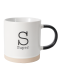 Tasse mit Schriftzug naturfarben/creme