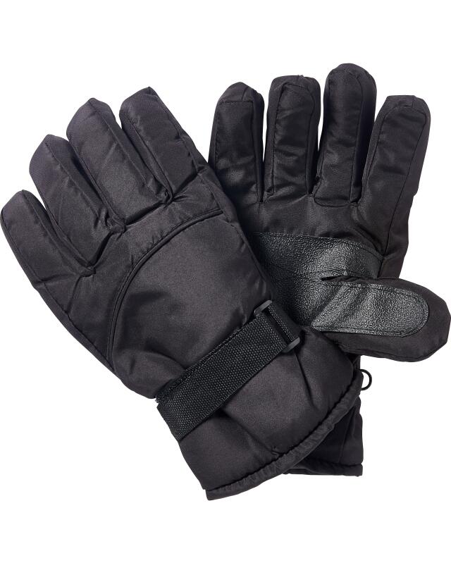 Gants de ski à scratch homme, noir (KiK Skihandschuhe mit Klettband (schwarz)) — KiK, produit allemand authentique au Maroc