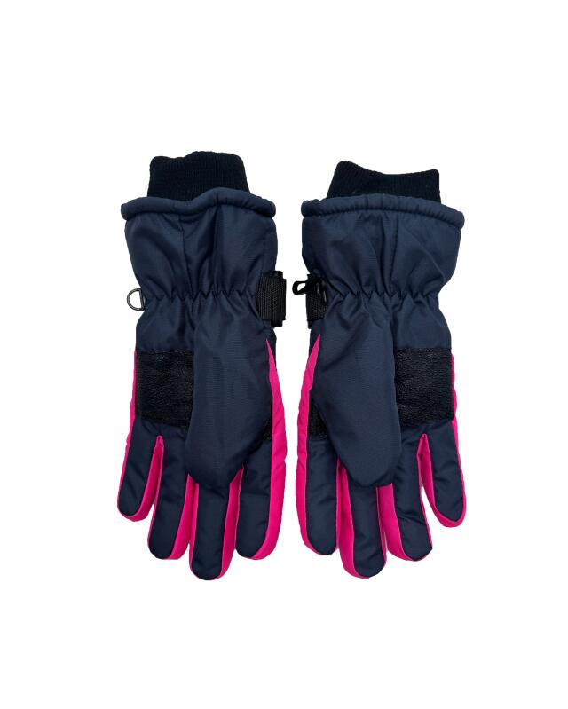 Gants de ski à détails fluo garçon, rose fluo (KiK Skihandschuhe mit Neon-Elementen (neon pink)) — KiK, produit allemand authentique au Maroc