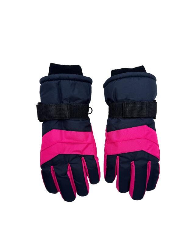 Gants de ski à détails fluo garçon, rose fluo (KiK Skihandschuhe mit Neon-Elementen (neon pink)) — KiK, produit allemand authentique au Maroc