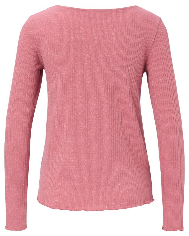 Glitter long-sleeve top for women, dark pink (KiK Glitzerndes Langarmshirt (dunkelrosa)) — KiK, authentic German product in Morocco