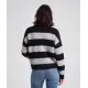 Gestreifte Strickjacke