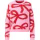 Feinstrickpullover mit Glitzerschleifen