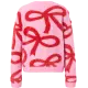 Feinstrickpullover mit Glitzerschleifen