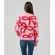Feinstrickpullover mit Glitzerschleifen