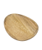 Dekotablett aus Mangoholz braun