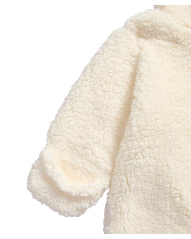 Combinaison teddy naissance fille, blanc cassé (KiK Newborn Teddyanzug (offwhite)) — KiK, produit allemand authentique au Maroc