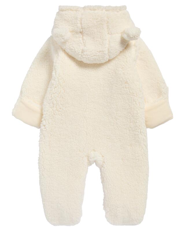 Combinaison teddy naissance fille, blanc cassé (KiK Newborn Teddyanzug (offwhite)) — KiK, produit allemand authentique au Maroc