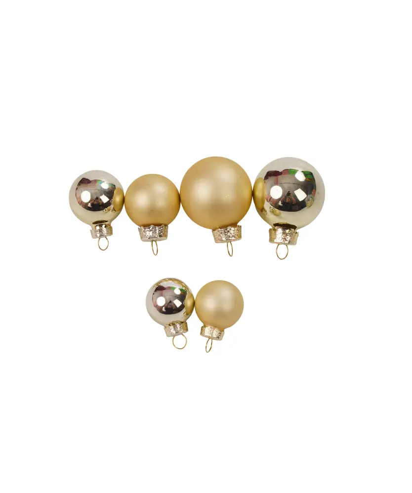 Christbaumkugeln, gold