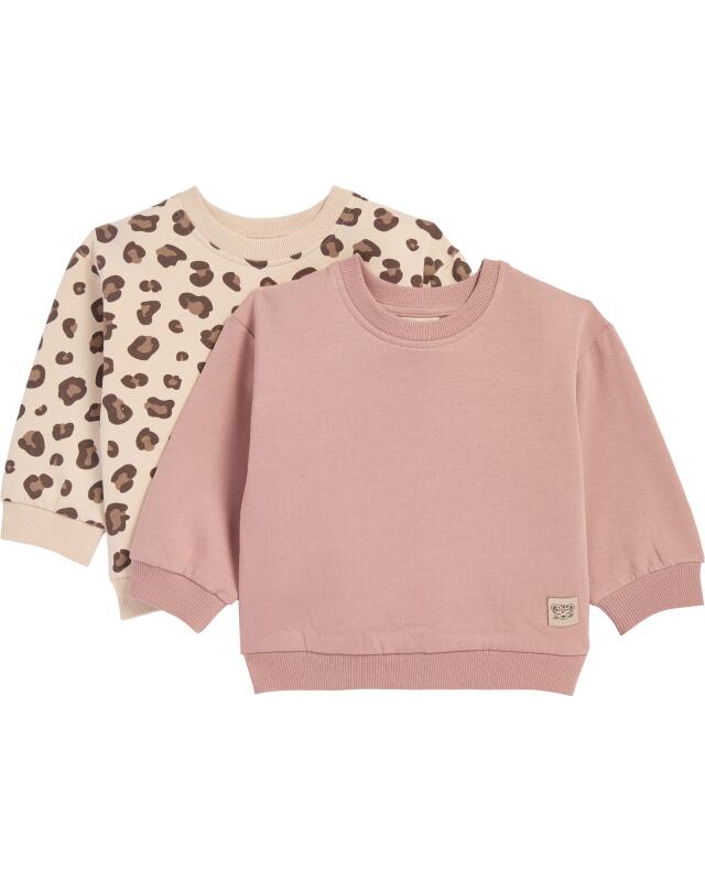 سويتشيرتات بنقشة الفهد للرضيعة، وردي قديم (KiK Sweatshirts Leo (altrosa)) — KiK, منتج ألماني أصلي في المغرب