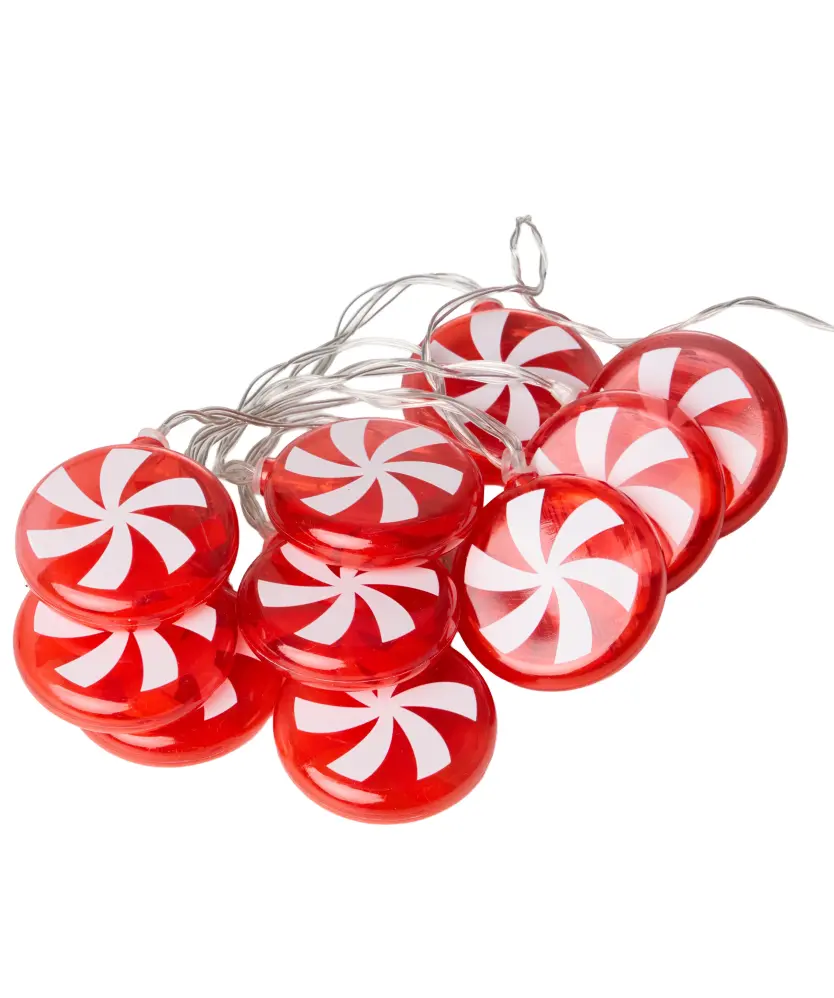 LED-Lichterkette Weihnachten, rot