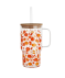 Trinkglas herbstlich orange