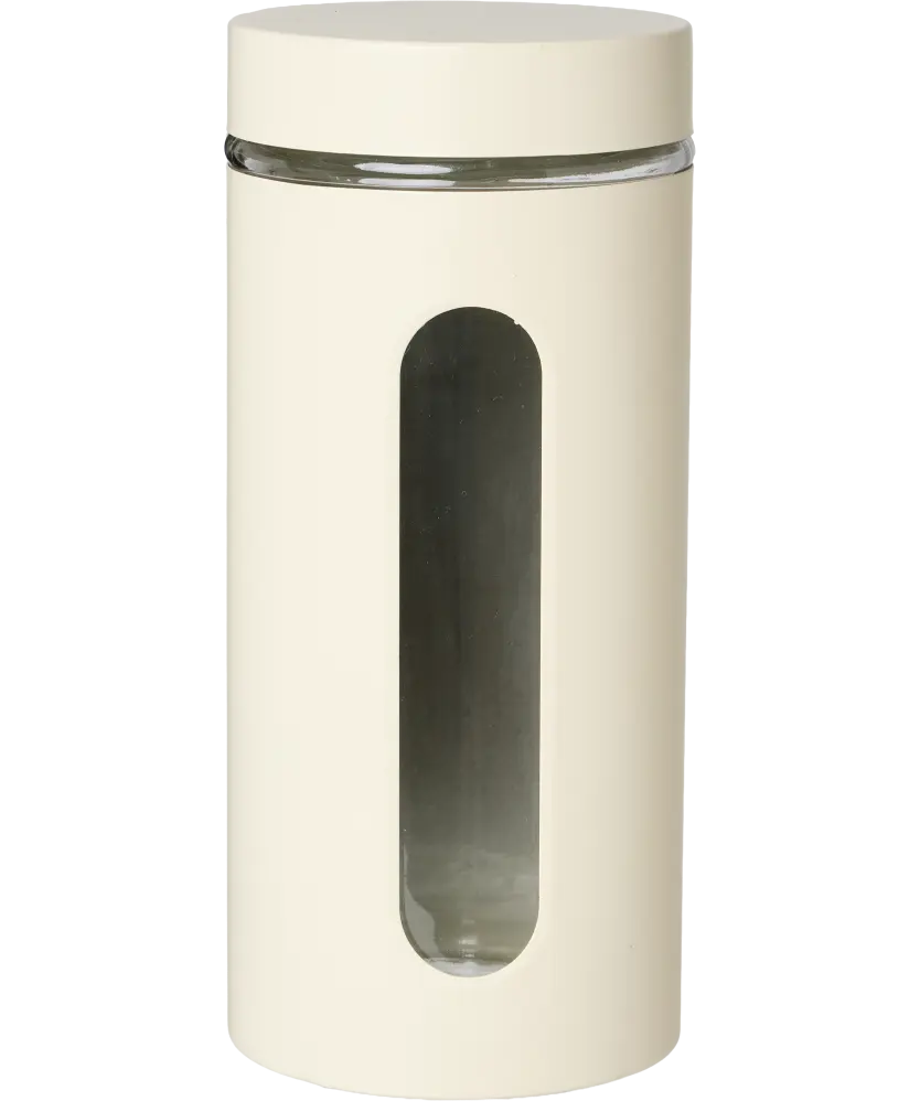 Großes Vorratsglas, Beige