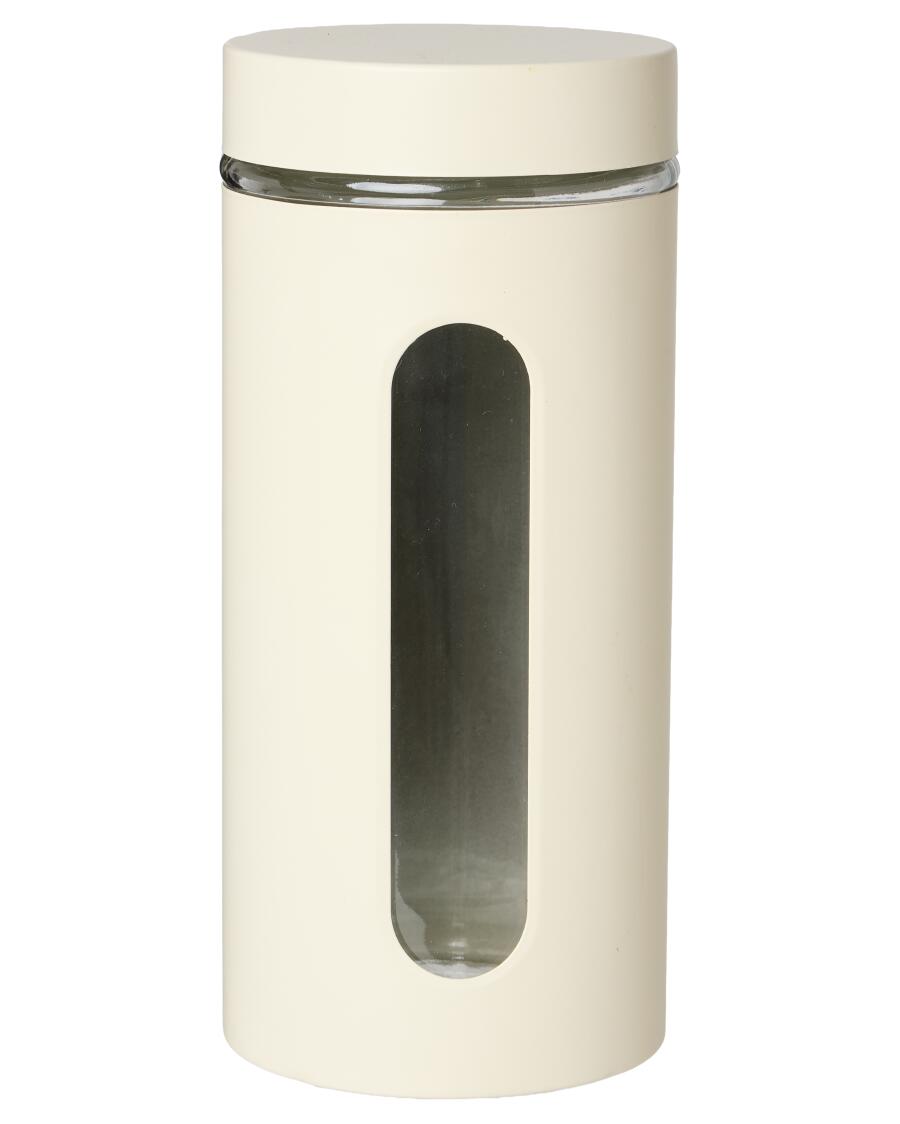 Großes Vorratsglas, Beige