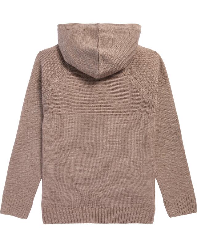 كنزة بإضافات من التريكو للأولاد، بني مبرقش (KiK Pullover mit Strickeinsätzen (braun melange)) — KiK, منتج ألماني أصلي في المغرب