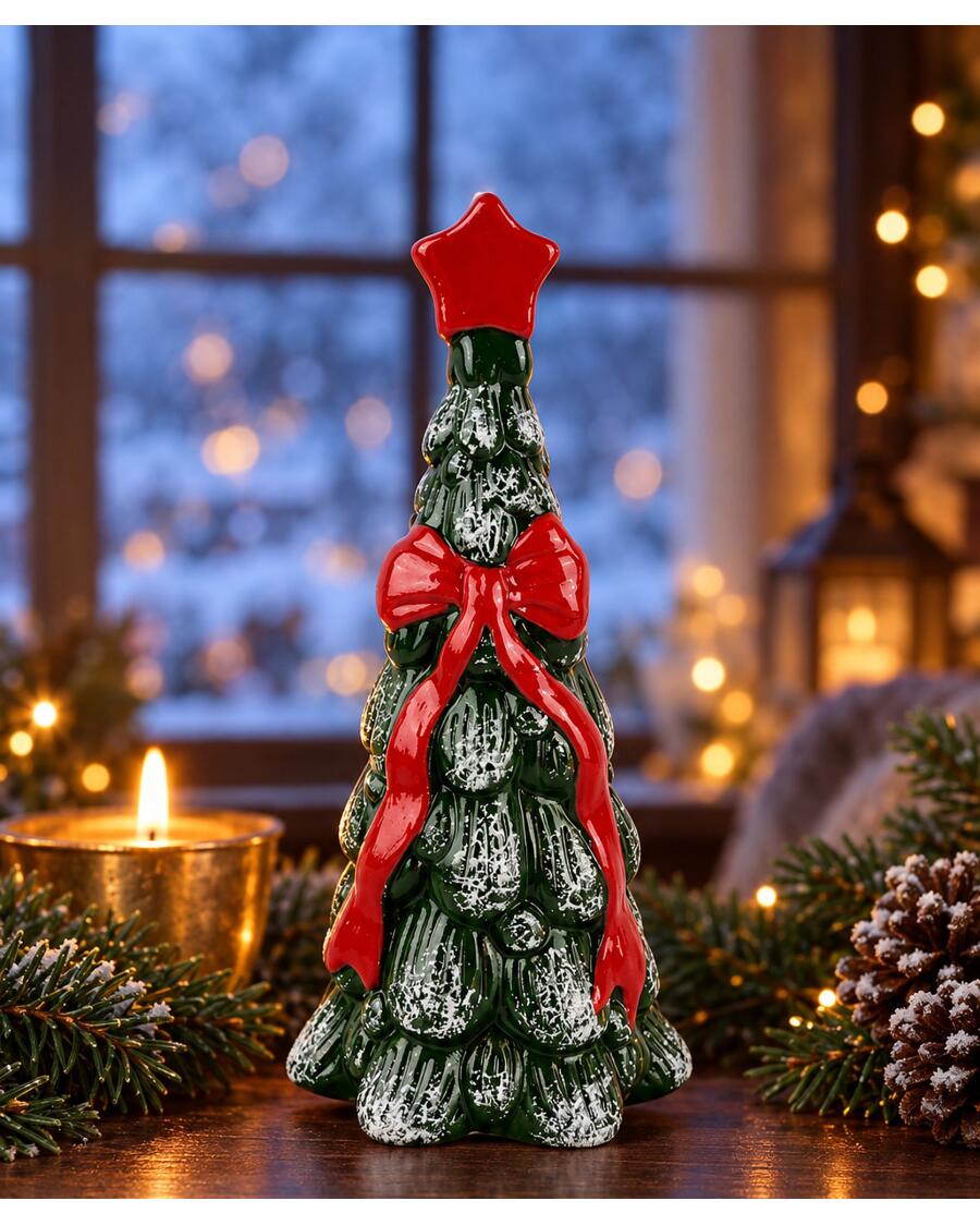 Deko-Tanne Weihnachten, grün