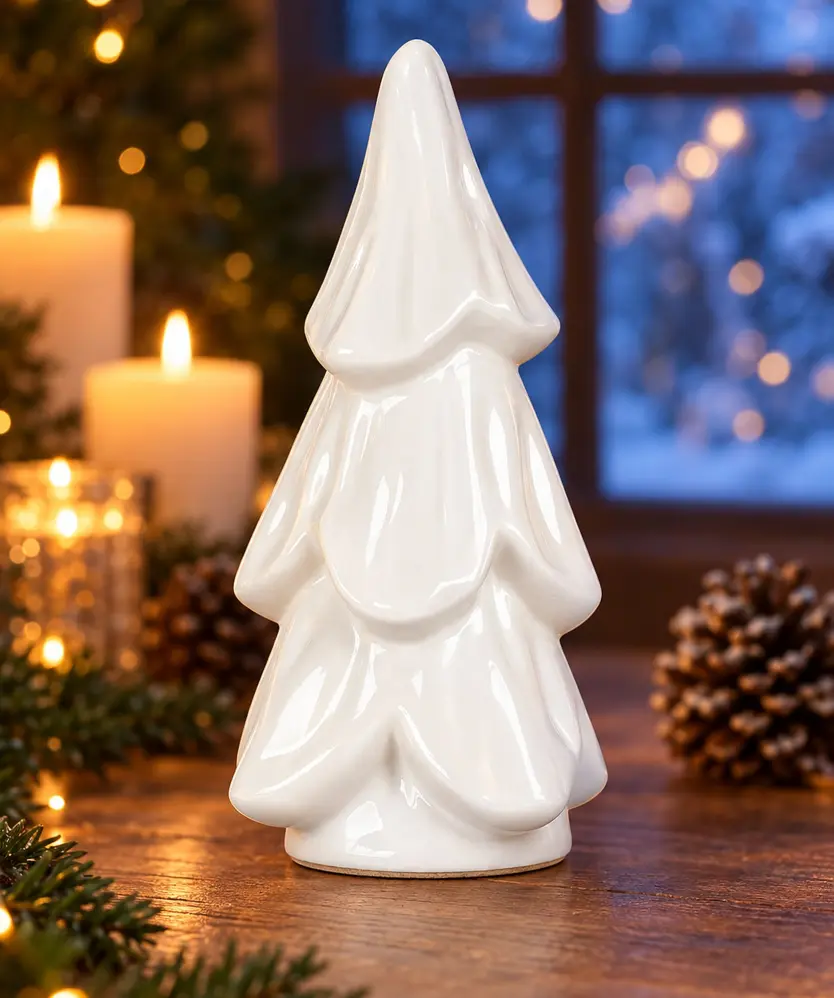 Deko-Tanne Weihnachten, weiß