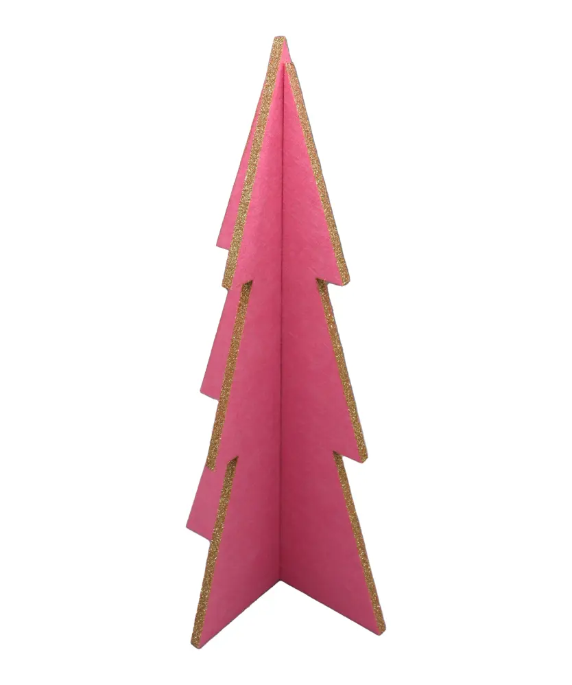 3D-Filztanne Weihnachten, rosa
