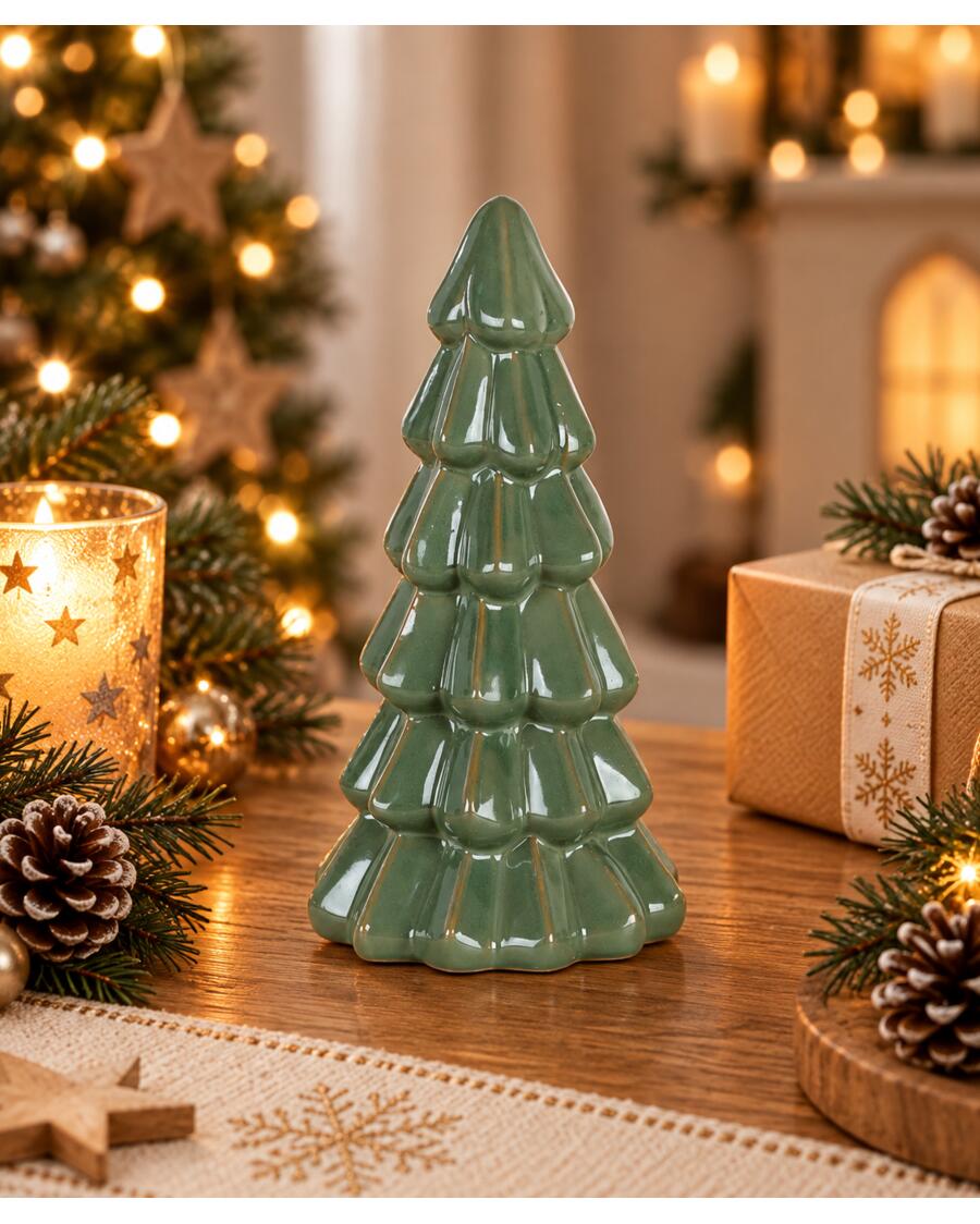Deko-Tanne Weihnachten, hellgrün