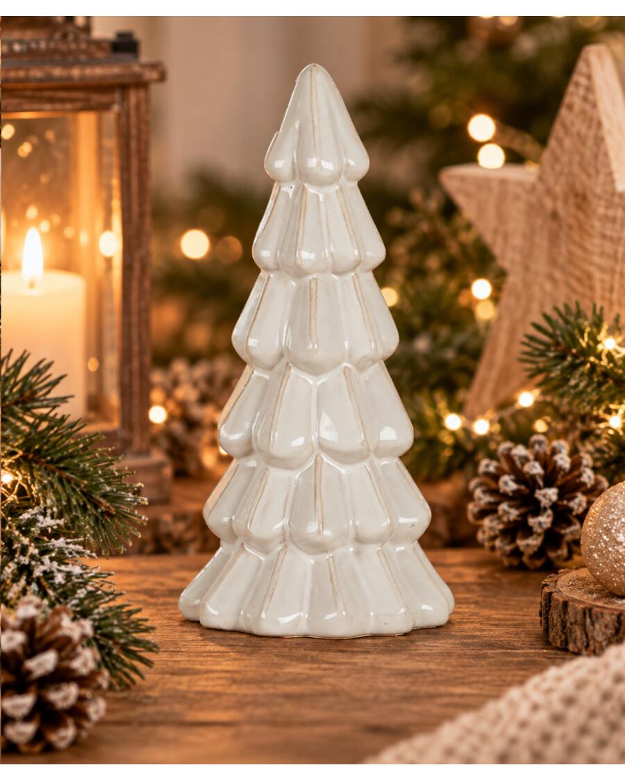 Deko-Tanne Weihnachten, weiß