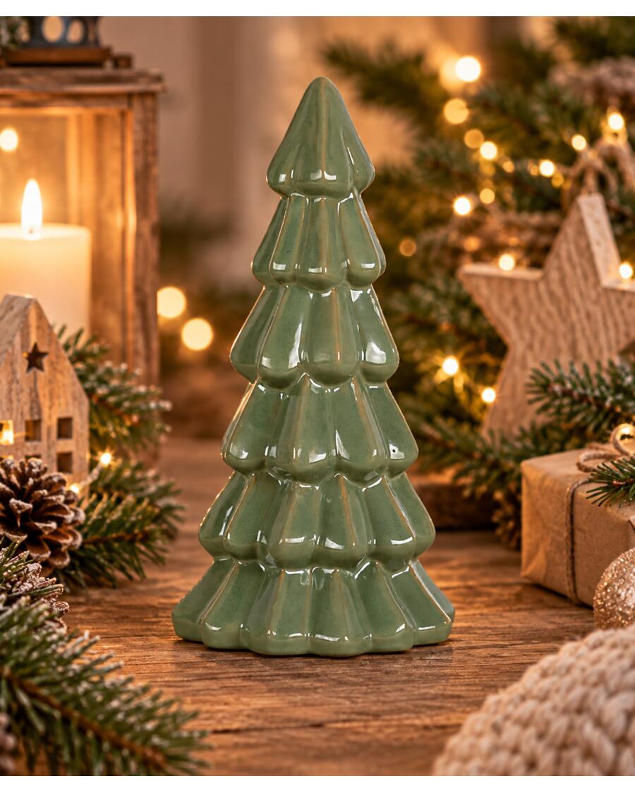 Deko-Tanne Weihnachten, hellgrün