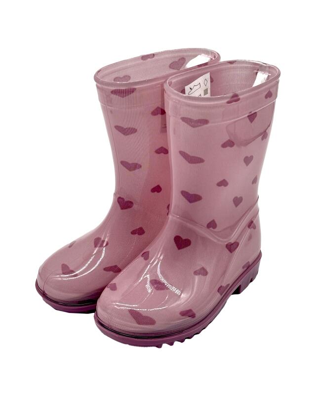 Bottes de pluie fille, rose imprimé — KiK, produit allemand authentique au Maroc