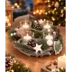 Decoratie krans met theelichthouders