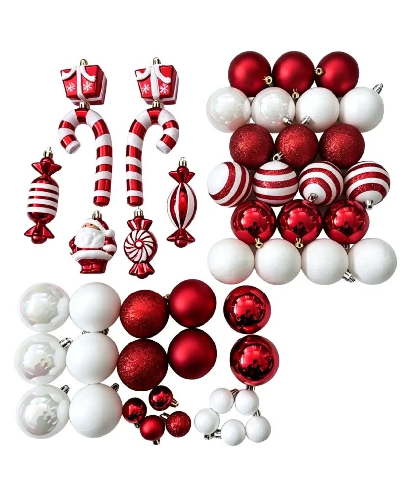 Christbaumkugel-Set im Candy-Design, bunt