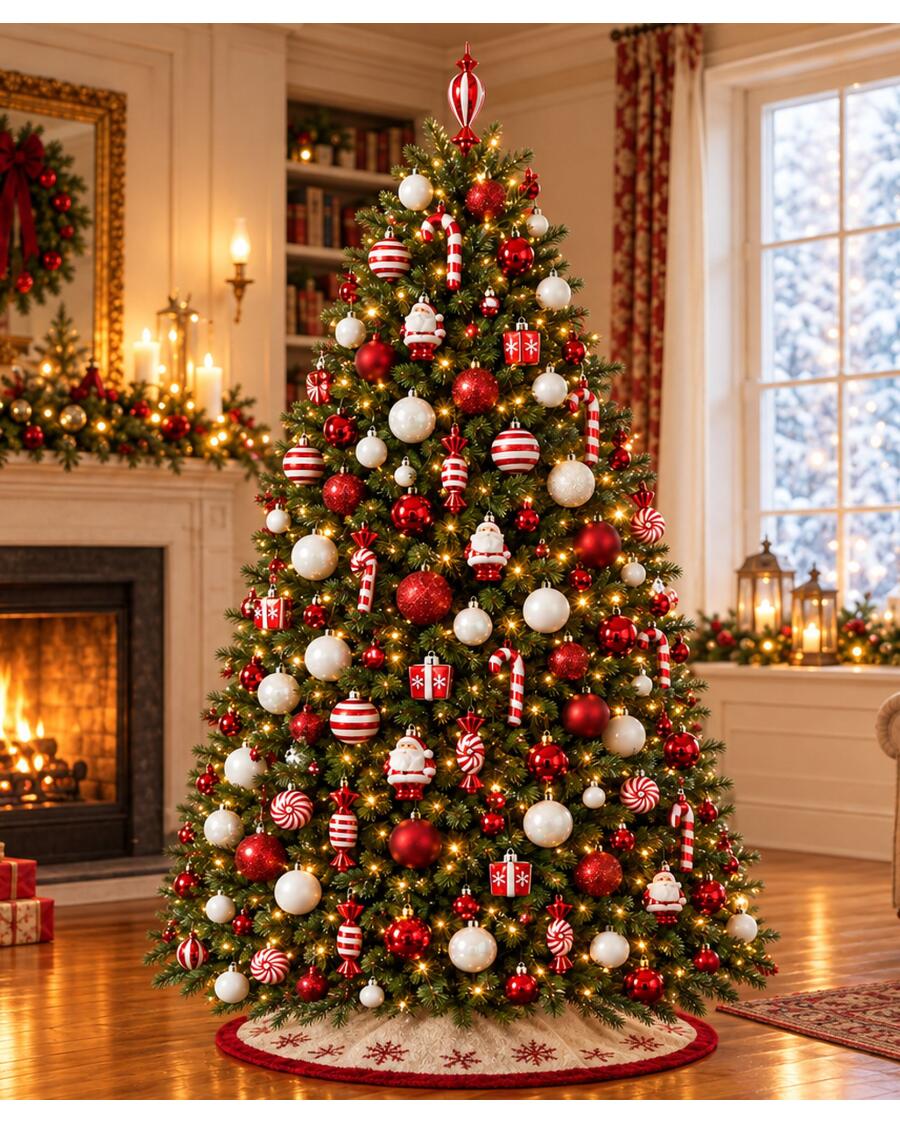 Christbaumkugel-Set im Candy-Design, bunt