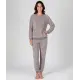 Fleece-Pyjama mit Herzen
