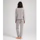 Fleece-Pyjama mit Herzen