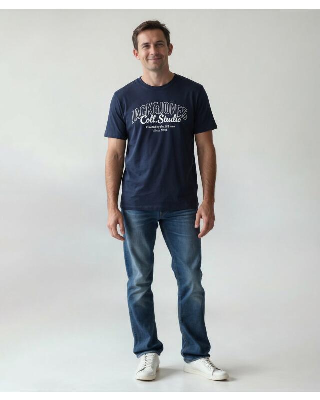 تيشيرت من القطن للرجال، كحلي (KiK T-Shirt aus Baumwolle (dunkelblau)) — KiK, منتج ألماني أصلي في المغرب