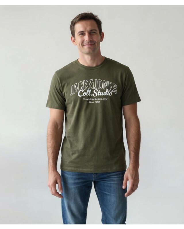 تيشيرت من القطن للرجال، كاكي (KiK T-Shirt aus Baumwolle (Khaki)) — KiK, منتج ألماني أصلي في المغرب