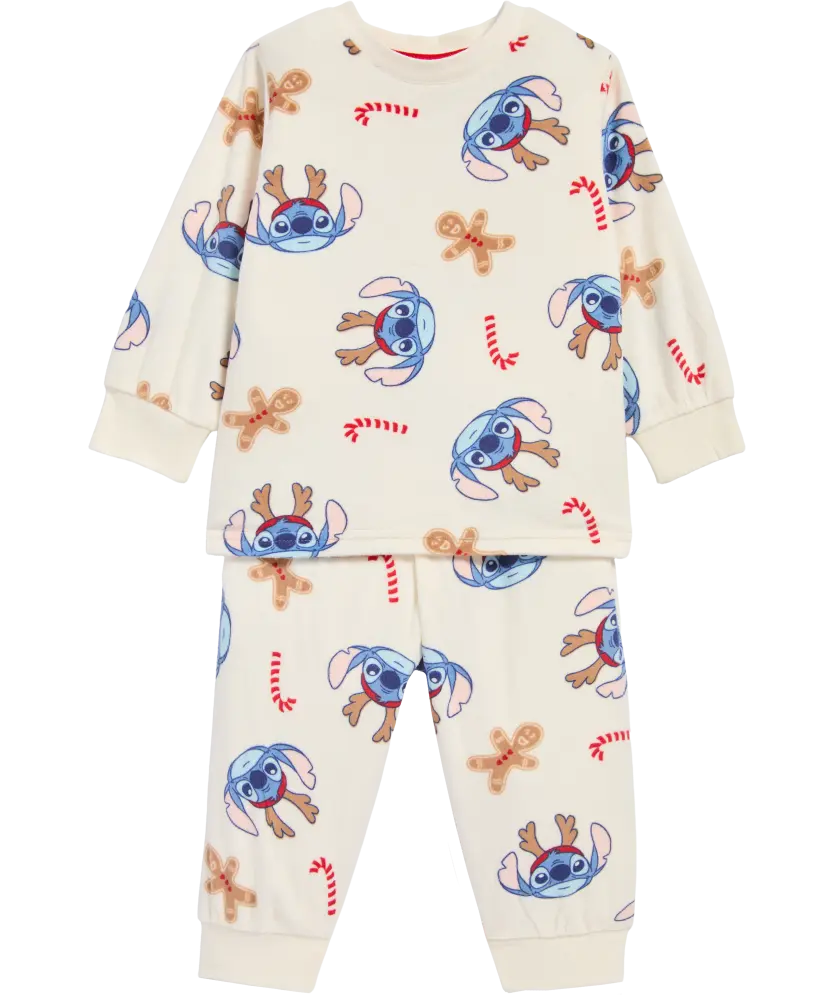Pyjama Weihnachten, offwhite